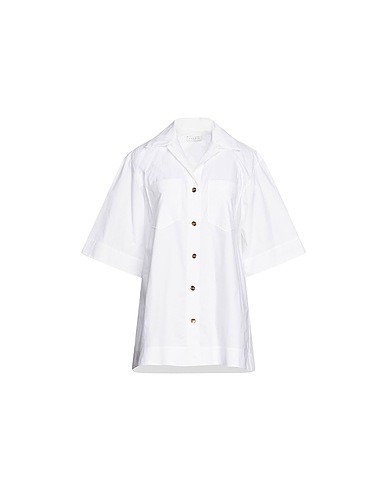 SANDRO Solid colour shirts & blouses White 100% Cotton