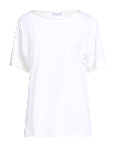 GRAN SASSO T-shirt Bianco 100% Cotone, Seta, Elastan