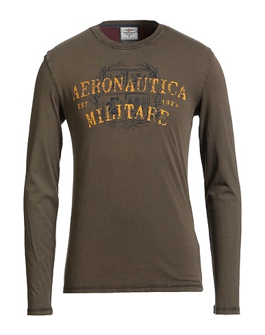 AERONAUTICA MILITARE T-shirt Verde militare 100% Cotone