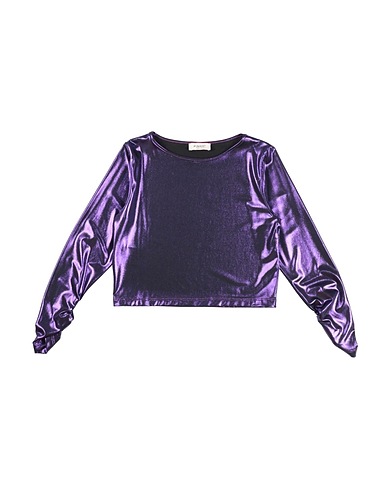 PINKO UP T-shirt Purple 94% Polyester, 6% Elastane, Polyurethane
