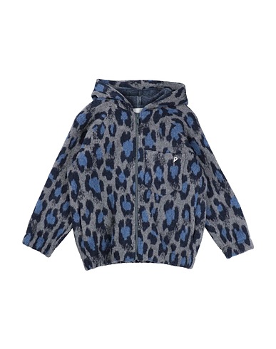 DONDUP Hooded track jacket  Grey 40% Wool, 34% Cotton, 14% Polyamide, 11% Synthetic fibers, 1% Other Fibres