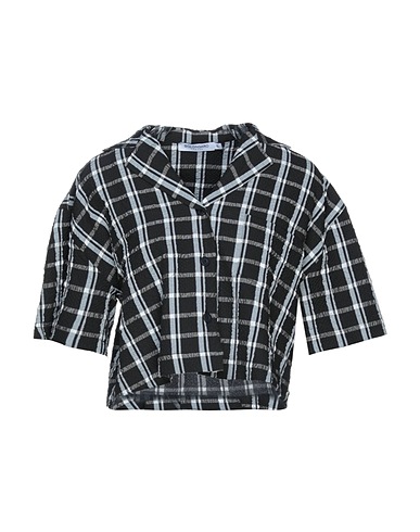 BOLONGARO TREVOR Camicia a quadri Nero 100% Poliestere