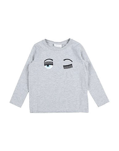 CHIARA FERRAGNI T-shirt Light grey 94% Cotton, 6% Elastane