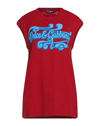 DOLCE&GABBANA T-Shirt Rot 100% Baumwolle