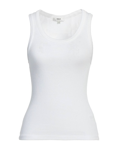 AGOLDE Vest White 49% Organic cotton, 49% Tencel™, 2% Elastane
