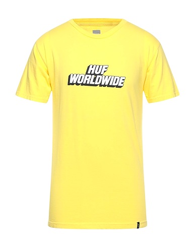 HUF T-shirt Yellow 100% Cotton