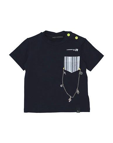 DANIELE ALESSANDRINI T-shirt Midnight blue 95% Cotton, 5% Elastane