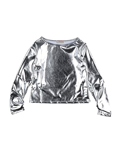 PINKO UP T-shirt Argento 96% Poliestere, 4% Elastan