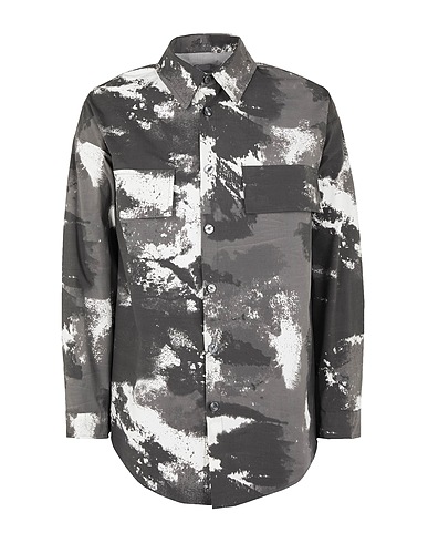 8 by YOOX Patterned shirt COTTON PRINTED OVERSHIRT
 Lead 97% Cotton, 3% Elastane