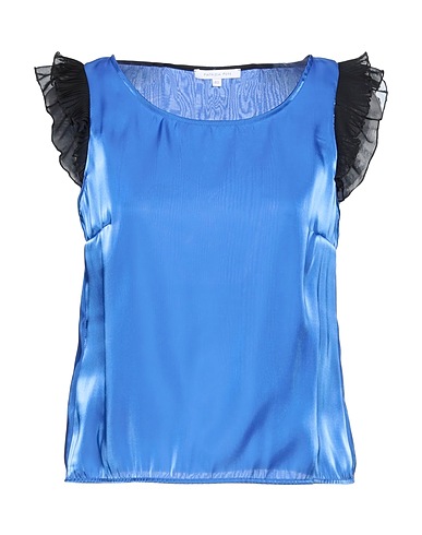 PATRIZIA PEPE Evening top Bright blue 100% Polyester