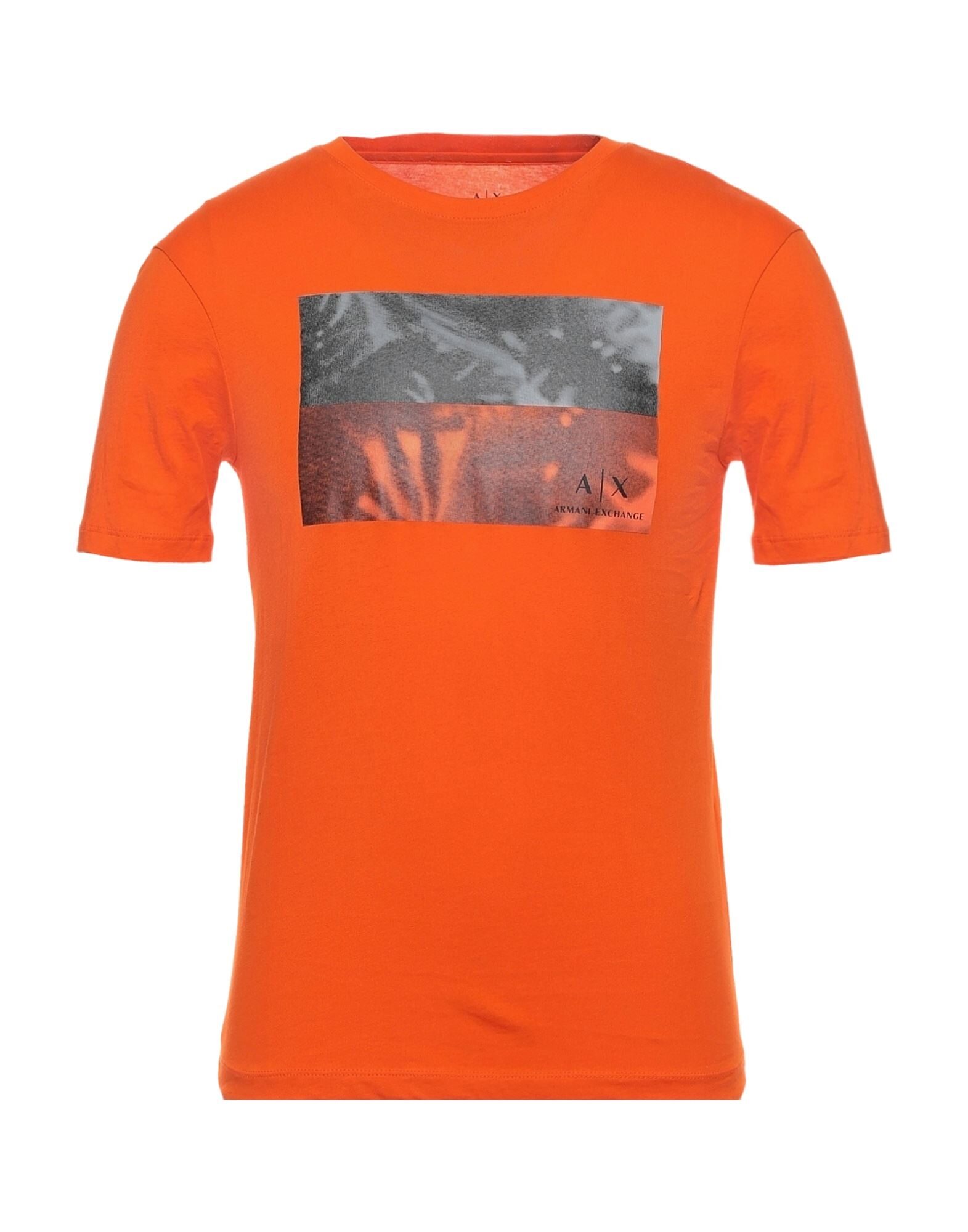 Футболка Мужская Оранжевая Однотонная Купить