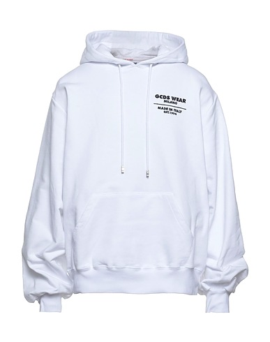 GCDS Felpa Bianco 100% Cotone