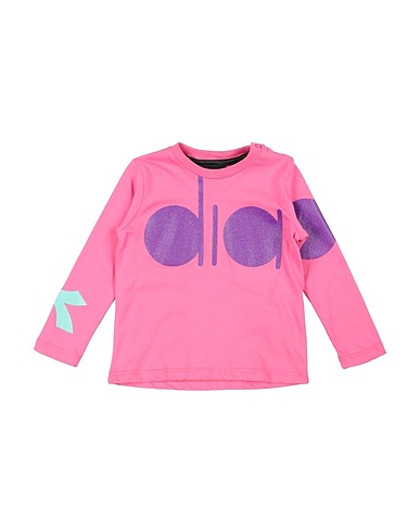 DIADORA T-shirt Pink 65% Polyester, 35% Cotton