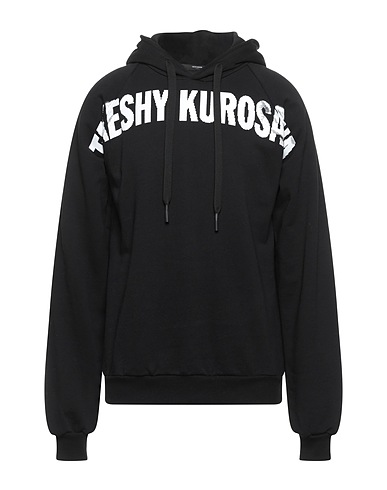 TAKESHY KUROSAWA Hooded track jacket  Black 100% Cotton