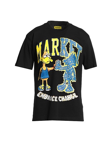 MARKET T-shirt DARK AND LIGHT BEAR T-SHIRT
 Black 100% Cotton