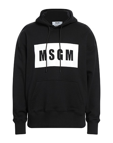 MSGM Hooded track jacket  Black 100% Cotton