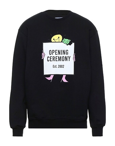 OPENING CEREMONY Sweatshirt Black 100% Cotton, Elastane