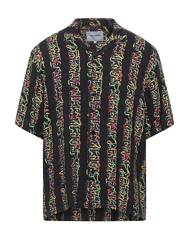 CARHARTT Patterned shirt Black 100% Viscose