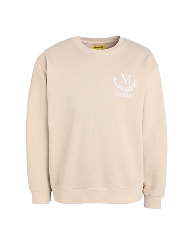 MARKET Sweatshirt CTM LAUREL WREATH CREWNECK Beige 100% Cotton