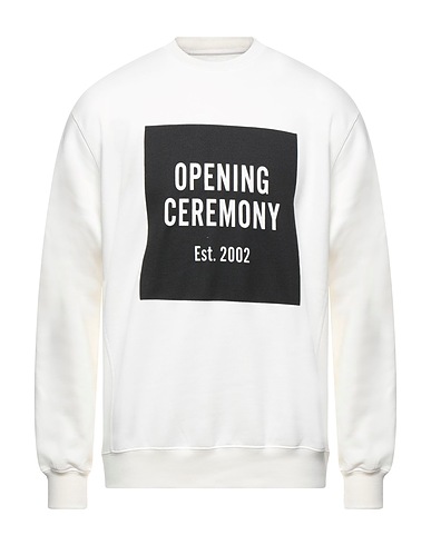 OPENING CEREMONY Sweatshirt Ivory 100% Cotton, Elastane