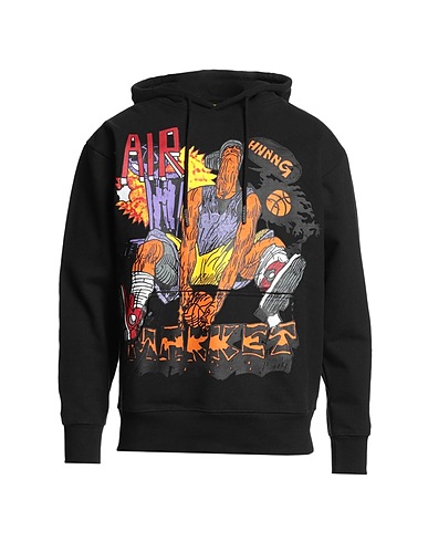 MARKET Hooded track jacket  CHINATOWN HNNNG HOODIE Black 100% Cotton
