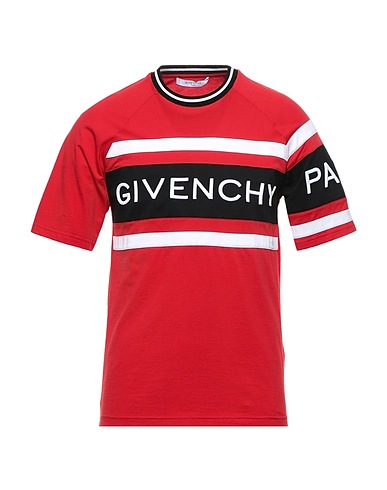 GIVENCHY T-shirt Red 100% Cotton, Polyester, Ceramic