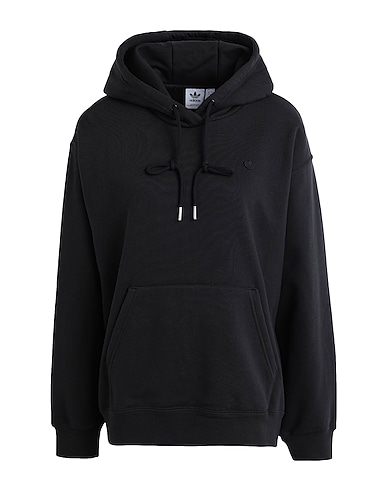 ADIDAS ORIGINALS Hooded track jacket  HOODIE
 Black 87% Cotton, 13% Recycled polyester