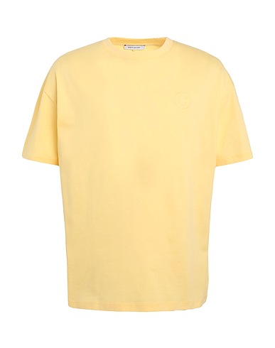 NINETY PERCENT Basic T-shirt SMILEY LOGO CHEST TEE
 Yellow 100% Organic cotton