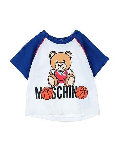MOSCHINO BABY T-shirt White 95% Cotton, 5% Elastane