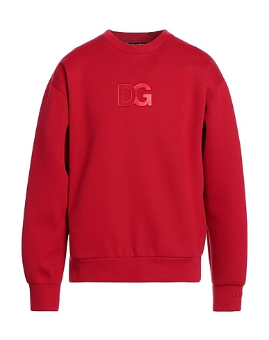 DOLCE&GABBANA Sweat-shirt Rouge 70% Coton, 30% Polyamide, Polyuréthane