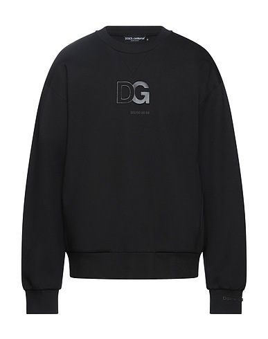 DOLCE&GABBANA Sweatshirt Black 70% Cotton, 30% Polyamide, Polyurethane
