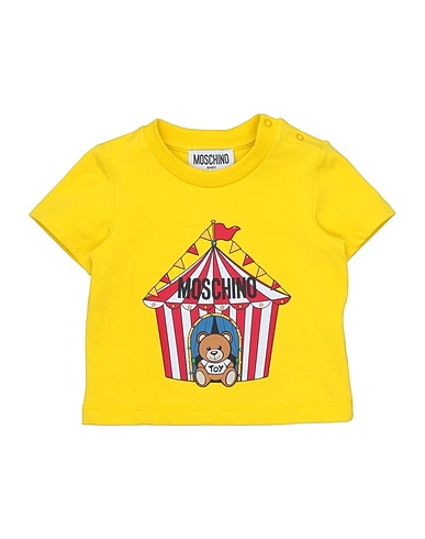 MOSCHINO BABY T-shirt Giallo 95% Cotone, 5% Elastan