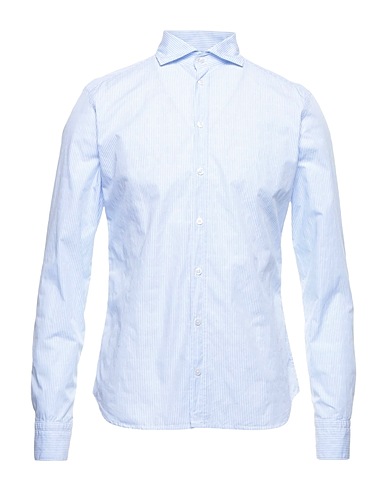 EXIBIT Camicia a righe Azzurro 100% Cotone