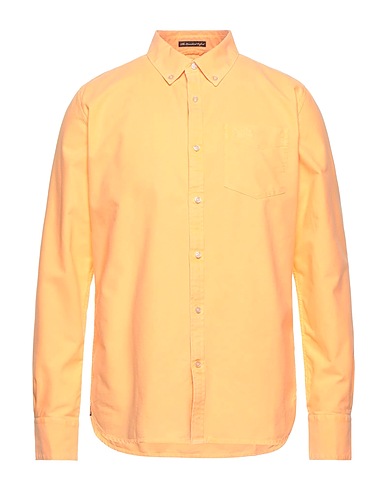 SUPERDRY Solid colour shirt Apricot 100% Cotton