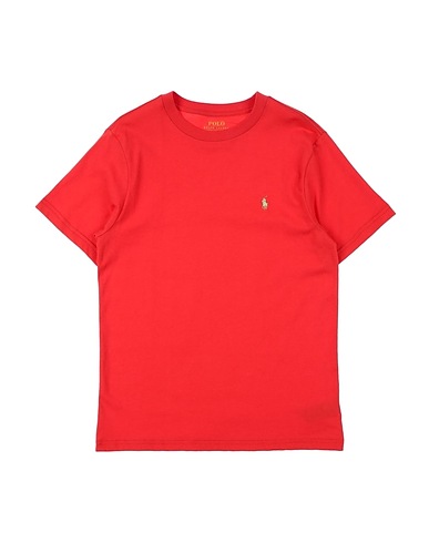 POLO RALPH LAUREN T-shirt Cotton Jersey Crewneck Tee
 Red 100% Cotton
