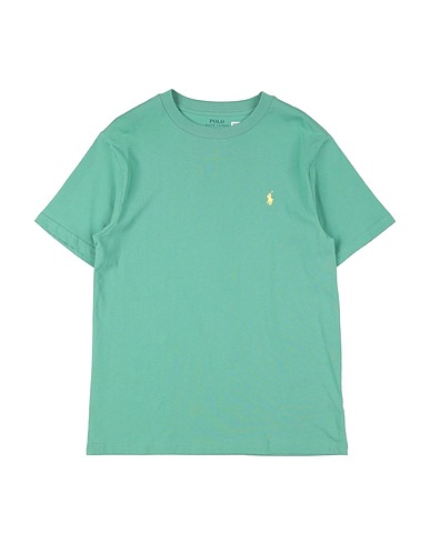 POLO RALPH LAUREN T-shirt Cotton Jersey Crewneck Tee
 Light green 100% Cotton