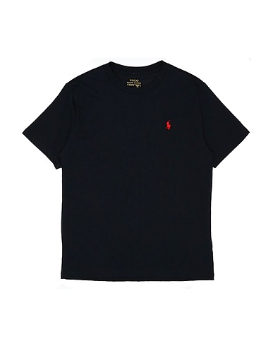 POLO RALPH LAUREN T-shirt Cotton Jersey Crewneck Tee
 Black 100% Cotton