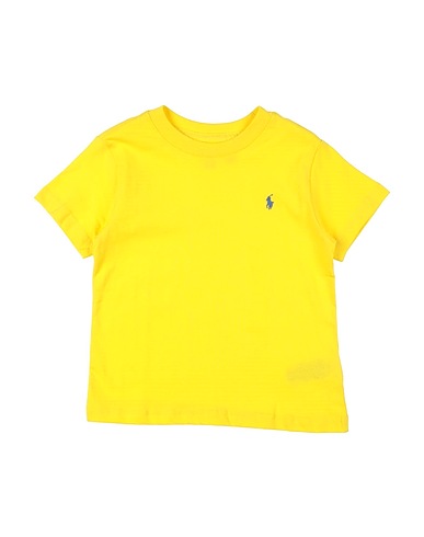 POLO RALPH LAUREN T-shirt Cotton Jersey Crewneck Tee
 Yellow 100% Cotton