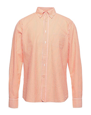 ALESSANDRO GHERARDI Striped shirt Orange 100% Cotton