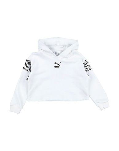 PUMA Hooded sweatshirt Classics Summer Roar Hoodie TR G  White 68% Cotton, 32% Polyester, Elastane