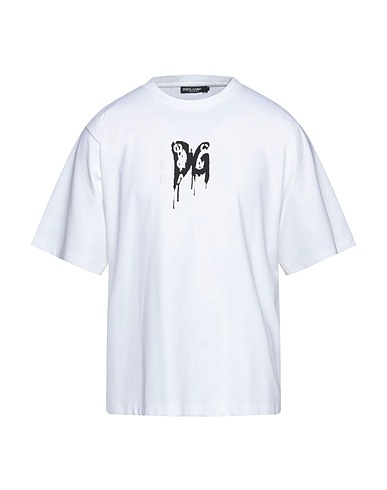 DOLCE&GABBANA Oversize-T-Shirt White 59% Cotton, 38% Polyamide, 3% Elastane, Polyurethane