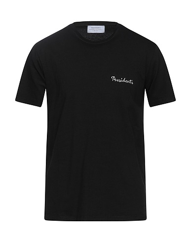 PRESIDENT'S T-shirt Black 100% Cotton