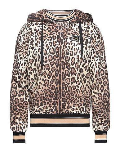 DOLCE&GABBANA Hooded sweatshirt Beige 100% Cotton