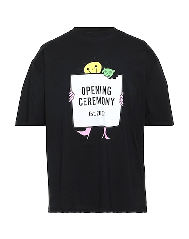 OPENING CEREMONY T-shirt Μαύρο 100% Βαμβάκι