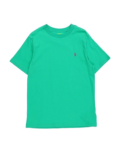 POLO RALPH LAUREN T-shirt Cotton Jersey Crewneck Tee Emerald green 100% Cotton