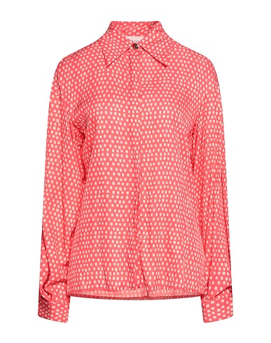 LIVIANA CONTI Patterned shirts & blouses Coral 100% Viscose