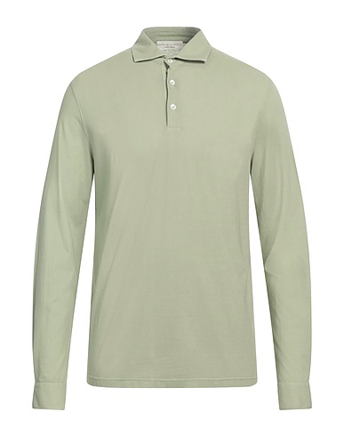 FILIPPO DE LAURENTIIS Polo shirt Sage green 100% Cotton