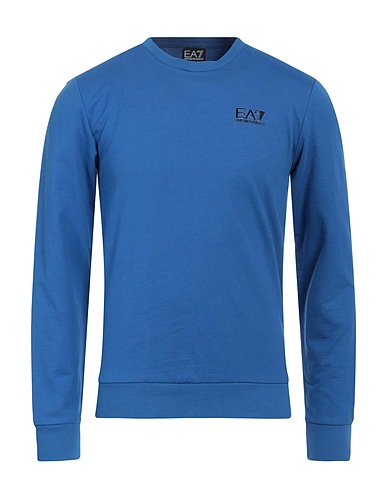EA7 Sweatshirt Azure 100% Cotton, Elastane