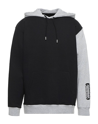 OPENING CEREMONY Hooded track jacket  Black 100% Cotton, Elastane