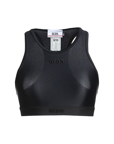 GCDS Crop top Black 80% Polyamide, 20% Elastane